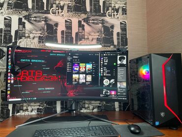 Kompüter və noutbuk aksesuarları: Core i7 12700 32Ram ddr4 750watt gold psu 34inch msi gaming 180hz 2k