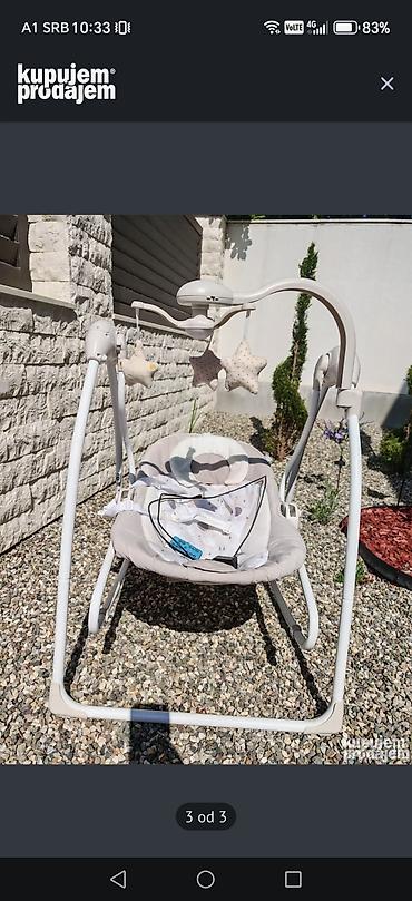 lil solid paket: Električna ljuljaška za bebe sa mobilnim visećim zvezdicama. - — 3