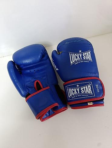 boks torbası: Məhsul: Lucky Star boks əlcəkləri - Çəki: 12 oz (hər əlcəkdə qeyd — 3