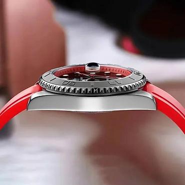 Ručni satovi: ADDIESDIVE AD2040 - 41mm - Crvena- Rolex YACHT-MASTER Homage Potpuno — 3