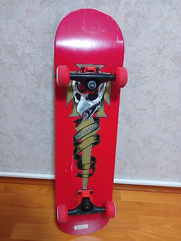 İdman və istirahət: Skateboard – qırmızı rəngli, tam komplekt. Evda sürülüb ancaq. Üst — 1