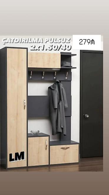 dolab ofis: Dəhliz üçün çoxfunksiyalı vstroyka mebel dəsti Ölçülər: 2 x 1.50 / 40 — 1