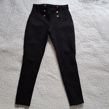 zerreposlovne pantalone: S (EU 36), bоја - Crna, Jednobojni