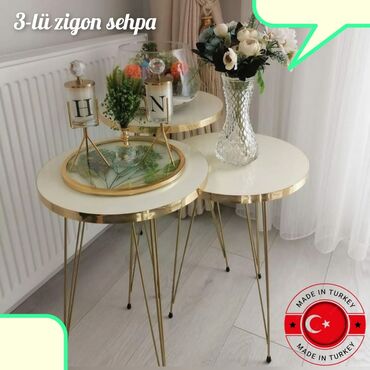 Masalar: Türk istehsalı 🇹🇷 hazır elde var. *zi̇qonlar* *desti 90 manat* — 4