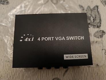 Məhsul: 4x1 VGA Switch (4 Port VGA Video Switch, Wide Screen) Təsvir