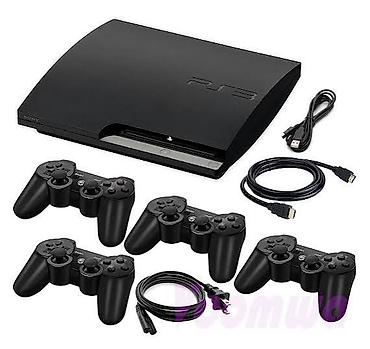 çoxlu oyun: Sony PlayStation 3 Slim oyun konsolu dəsti Xüsusiyyətlər: - PS3 Slim — 1