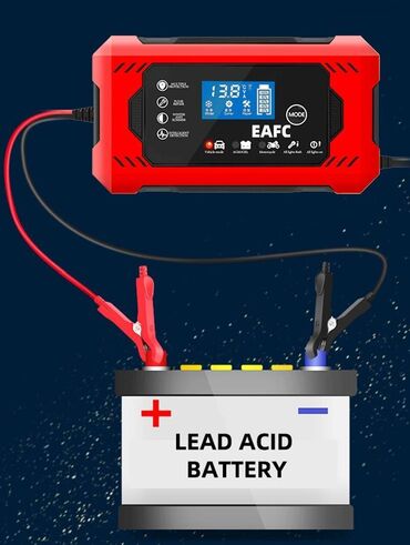 Auto oprema: Inteligentni PUNJAČ akumulatora 12v 6A, LCD displej • Kapacitet — 17