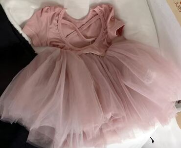 платье бархат: Детское платье, цвет - Розовый, Новый