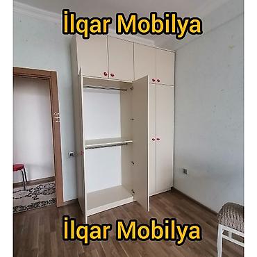 Sifarişlə dolablar: Düz dolab, Yataq otağı üçün, Paltar üçün, Açılan, Quraşdırıla bilən, 4 qapılı — 6