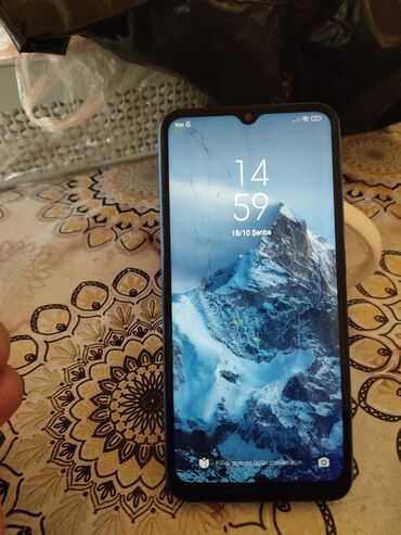 зарядка на телефон флай: Redmi 10A, 64 GB, rəng - Mavi, Qırıq