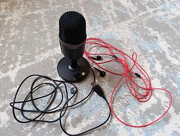 USB-микрофон TSP207на настольной подставке + проводные