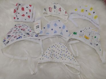 yeni doğulmuşlar üçün pijamalar: 7 ədəd yeni doğulmuş uşaq papağı hamısı birlikdə 5azn