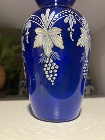 Антикварные вазы: Вазы! Старинные ! Ручная роспись !Шикарная 3 йка! Ваза и подсвечники — 4