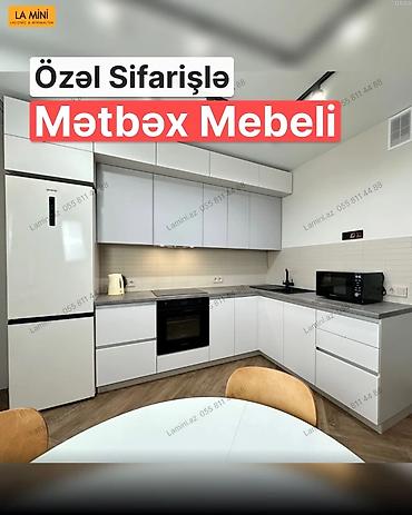 Ev və bağ: Özəl sifarişlə hazırlanmış müasir mətbəx mebeli - Minimalist — 1
