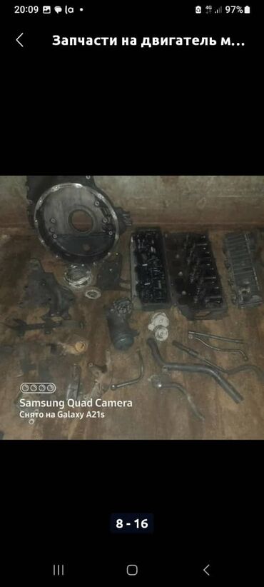 Двигатели, моторы и ГБЦ: Дизельный мотор Mercedes-Benz 4.3 л, Б/у, Оригинал — 13