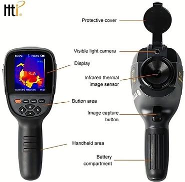 Digər ölçmə cihazları: Termal görüntü kamerası. Model: HTI HT-18+ Temperaturu ölçmək və — 6