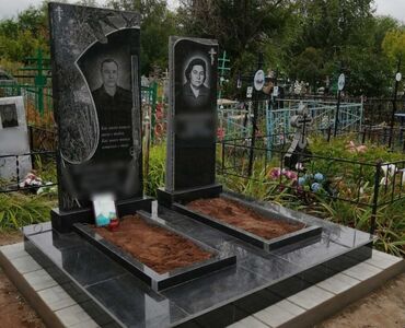 Ритуальные услуги: Изготовление табличек, Облицовка надгробий, Уход за могилами | Травертин, Габбро, Гранит | Оформление — 25
