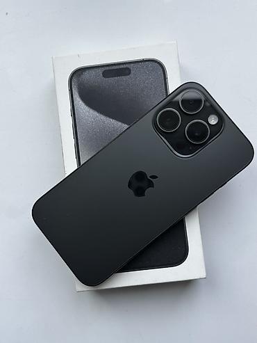 IPhone 15 Pro, 256 ГБ, цвет Black/Чёрный (на фото с коробкой). ~ Не