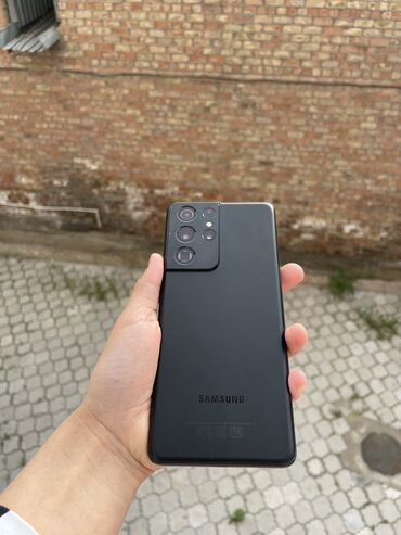 Samsung: Samsung Galaxy S21 Ultra 5G, Б/у, 128 ГБ, цвет - Черный, 2 SIM, eSIM