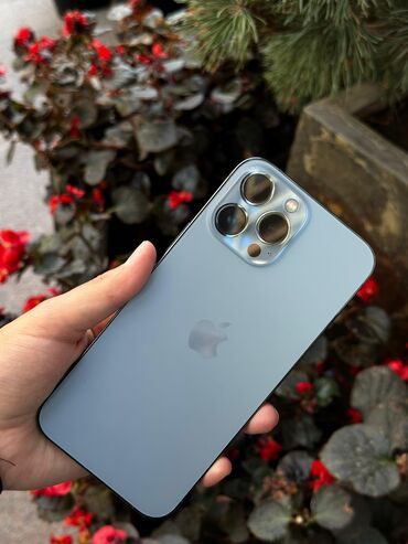 iphone xr в корпусе 13 pro купить: IPhone 13 Pro Max, Б/у, 256 ГБ, Голубой, Наушники, Зарядное устройство, Защитное стекло, 86 %