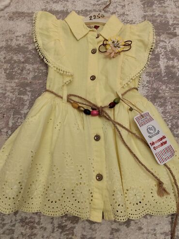 Платья: Детское платье цвет - Желтый