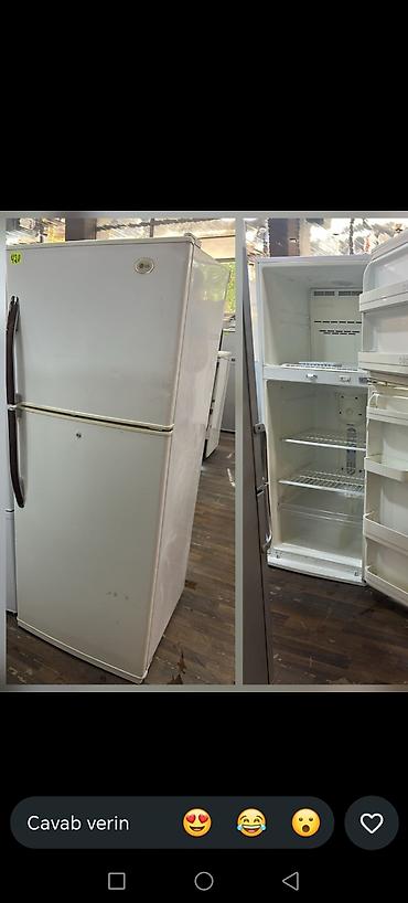 LG iki qapılı soyuducu - Üst kamera: dondurucu bölmə - Alt kamera