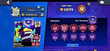 gümüş əşyalar: Brawl Stars hesabı – yüksək səviyyəli profil - Kupa yolu: 50 179 - — 1