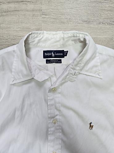 pull and: Мужская рубашка, L, Polo Ralph Lauren, Б/у, цвет - Белый, Самовывоз — 2