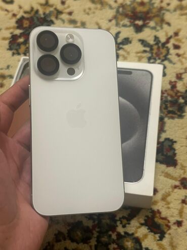 купить виво х100 про: IPhone 15 Pro, Колдонулган, 256 ГБ, Ак, Коргоочу айнек, Куту, Каптама, 88 %