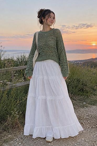 cins: Sviter, Stradivarius, L, rəng - Yaşıl — 2