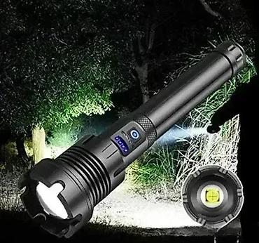 bacač diska: LED baterijska lampa sa fokusom – punjiva, domet do 1000 m 🔦 Moćno — 1
