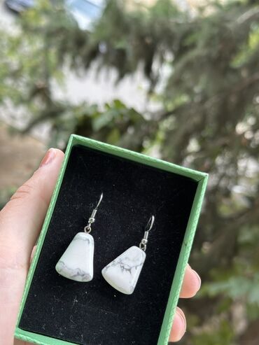 Bijuteriya dəstləri: Məhsul: Bəzək aksesuarları dəsti + daş sırğalar - Böyük ölçülü — 5