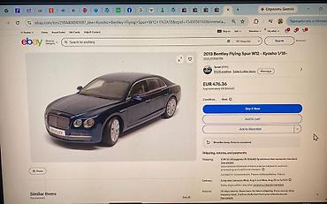 Avtomobil modelləri: Bentley, 2012 il, 1:18, Dəmir, Ödənişli çatdırılma — 23