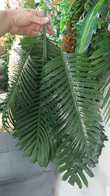 Süni güllər: Süni asma yaşıl bitki bəzəyi - Material: yüksək keyfiyyətli plastik — 38