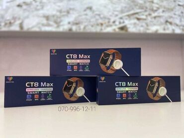 ct8 max smart watch: Saat CT8 Max Smart saat. Yeni Apple Watch 7 seriyasının tam birə-bir