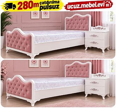 - Məhsul: Tək nəfərlik çarpayı + tumbə (klassik dizayn) - Rəng və