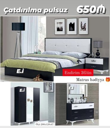 çarpayı dəsti: *Yataq Dəsti 650Azn💥* ✔️Matras hədiyyə ✔️Rəng seçimi var *✔️