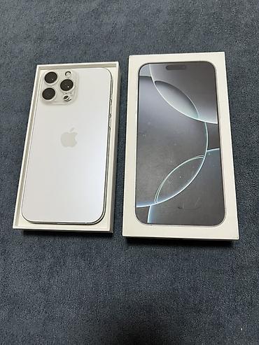 apple 16pro max: IPhone 16 Pro Max, Б/у, 256 ГБ, White Titanium, Коробка — 1