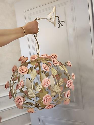 İşıqlandırma: Çılçıraq, 3 lampa, Metal — 2