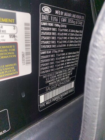 Land Rover: Land Rover Range Rover: 3 l | 2017 il 185000 km Ofrouder/SUV -da lalafo.az — 17 Land Rover: Land Rover Range Rover: 3 l | 2017 il 185000 km Ofrouder/SUV — 17