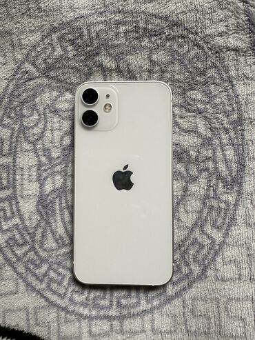 Apple iPhone: IPhone 12 mini, Б/у, 128 ГБ, Белый, Кабель, 76 %