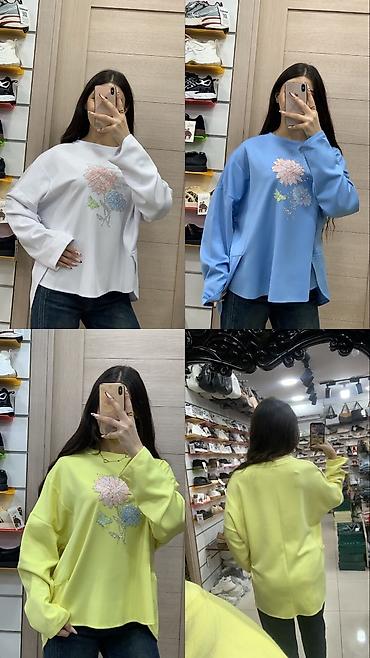 de facto sweatshirt: Svitşot, Standart, rəng - Mavi — 3