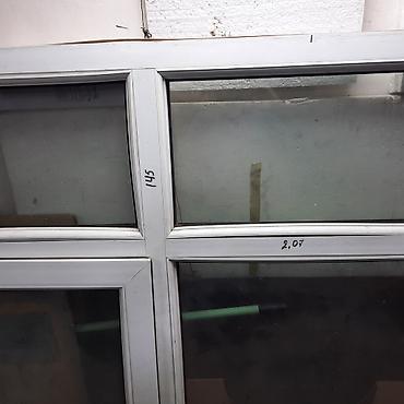 plasi: PVC pəncərə bloku - Material: ağ PVC profil - Ümumi ölçülər: təxmini — 2