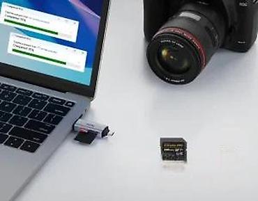 Druga oprema za računare i laptopove: USB-C/USB-A višenamenski čitač kartica – Cudy Kompaktan 2-u-1 čitač — 8