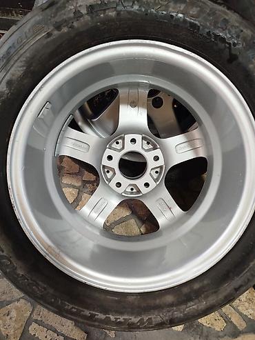 Шиналар жана дисктер: Дөңгөлөктөр монтажда 215 / 60 / R 16, Кыш, Колдонулган, Комплект, Жеңил унаалар, Куйма, тешиктери - 5 — 5