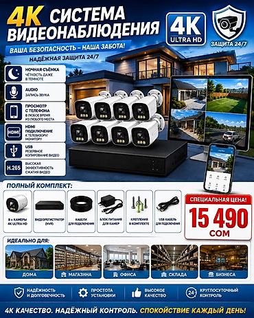 mac mini: 4K система видеонаблюдения (Ultra HD) Особенности: - 8 уличных камер — 2