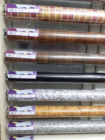 Vinil divar kağızı, oboy: Vinil Divar Kağızları Arxası Özü Yapışqandır. Rulon da 10 metr olur — 12