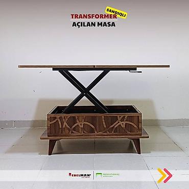 Masalar: Jurnal masası, Yeni, Transformer, Laminat, Dördbucaq masa — 9