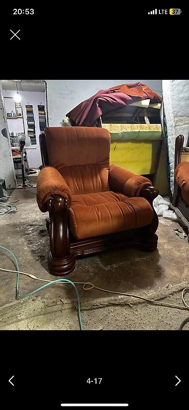 Ремонт, реставрация мебели: Реставрация мягкой мебели Перетяжка мотериала, Покраска — 7