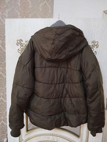 hind geyimi: Qadın/Unisex qışlıq qısa şişmə gödəkçə - Rəng: zeytun-yaşıl (xaki — 2